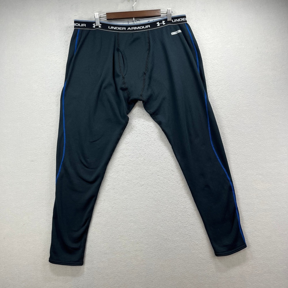 Under Armour Base 3.0 Leggings Mens 3XL Black Thermal Waffle Base Layer Pants